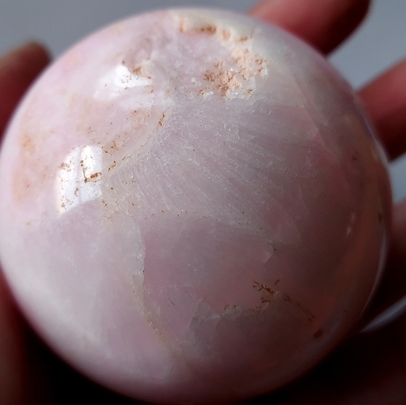 Peruvian Pink Opal Sphere Natural Unique 💓 - Picture 4 of 8